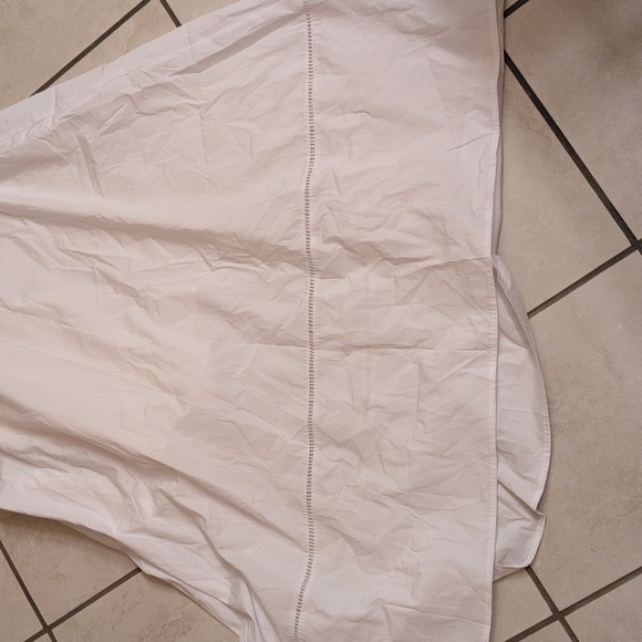 NWT Madewell Perla Poplin Splitneck Midi Shirtdress White Cotton Size L - Picture 3 of 12